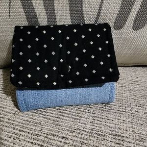 Denim small card case